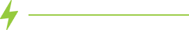 Green lightning bolt with a green horizontal line.