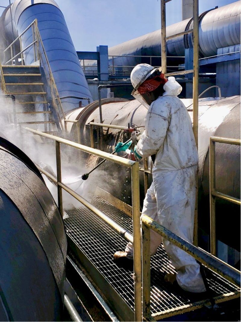 water blasting