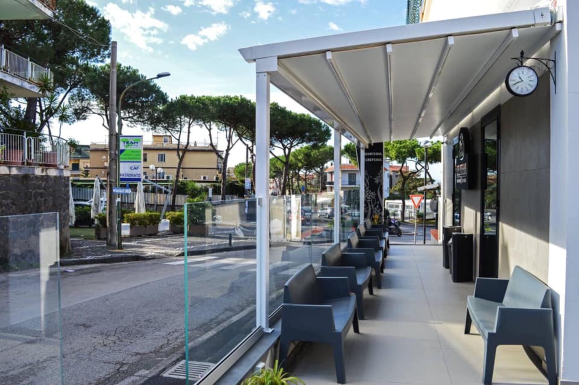 Pergotenda per bar