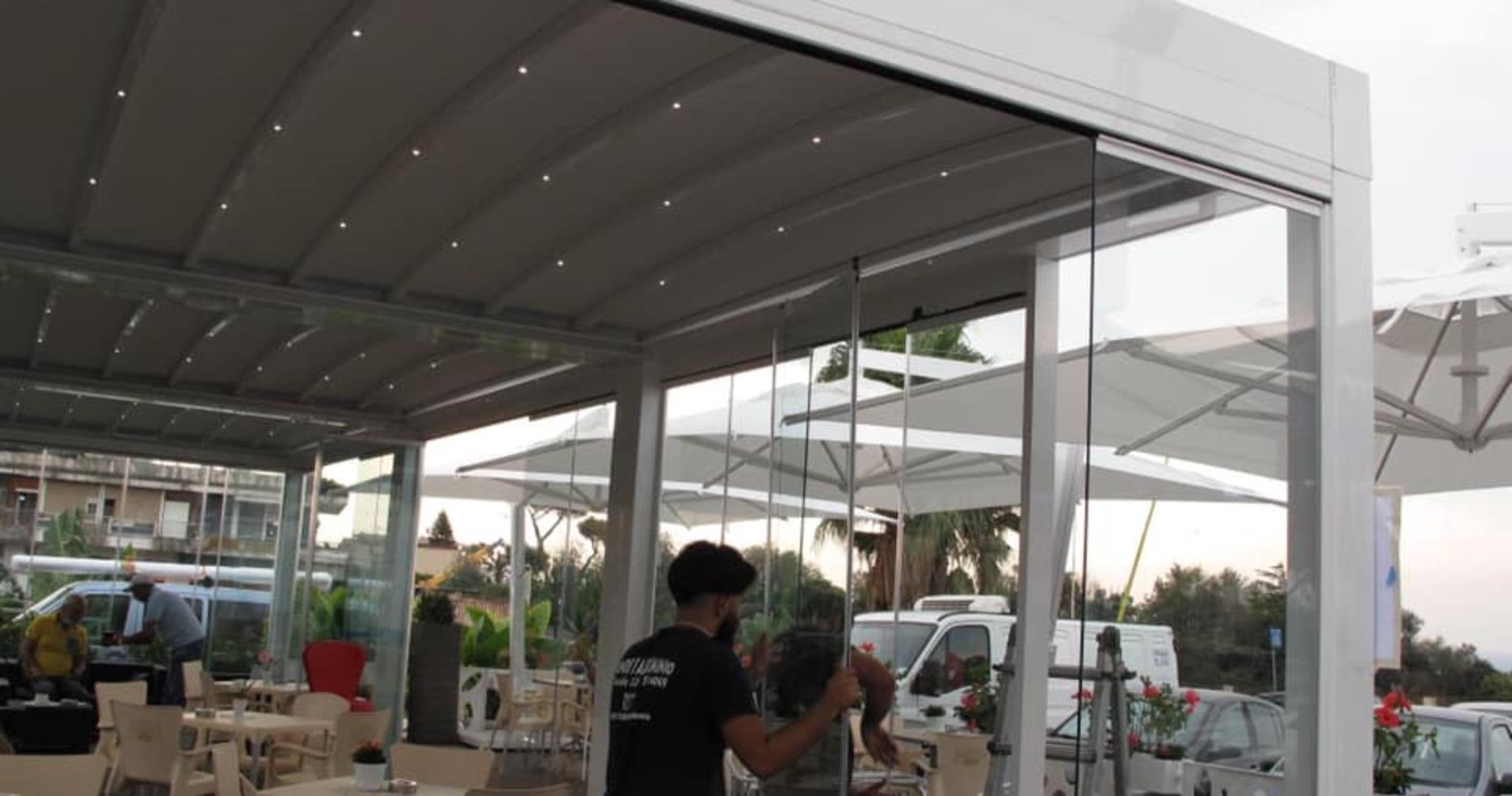 Pergotenda per ristorante