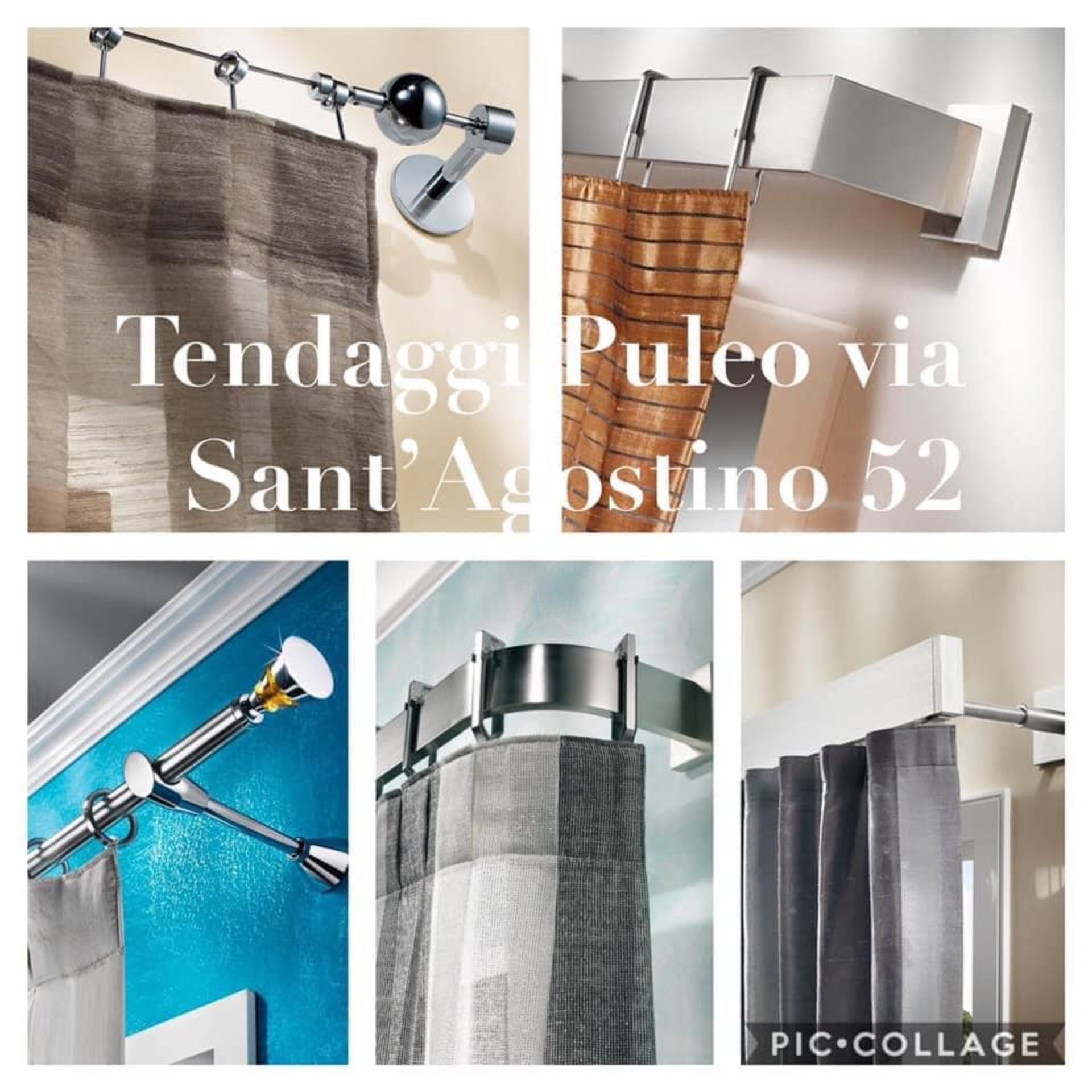 Bastoni diversi per tende