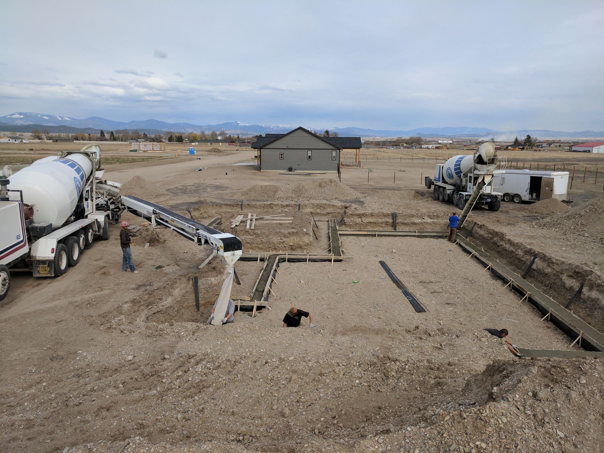 Gravel shooting — Concrete products in East Helena, MT Gravel shooting — Concrete products in East Helena, MT