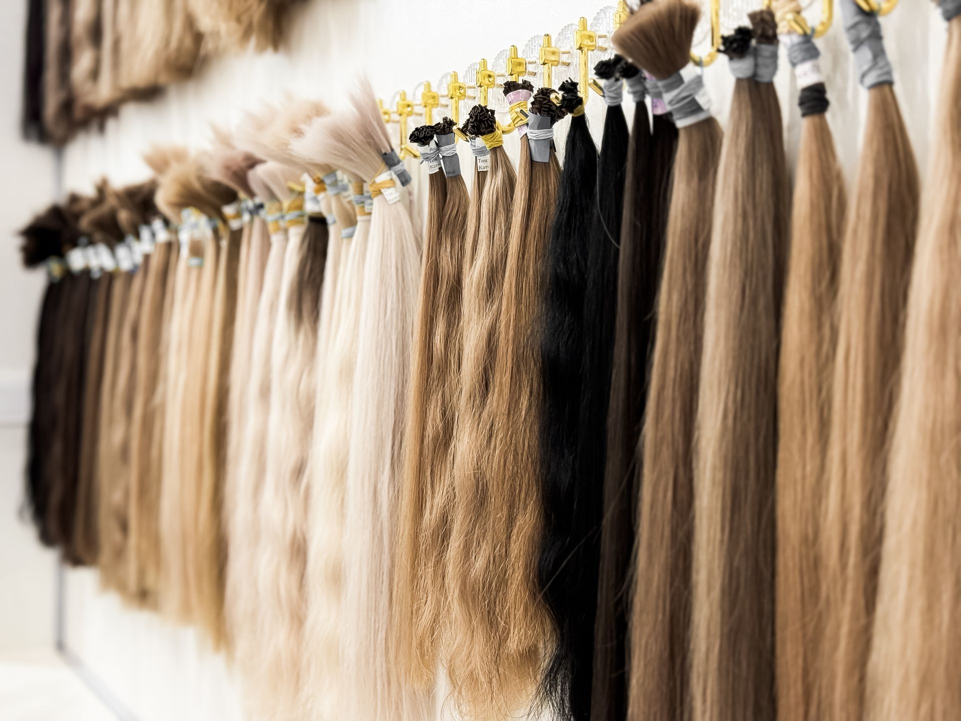 hand tied hair extensions in different colors | Springfield MO