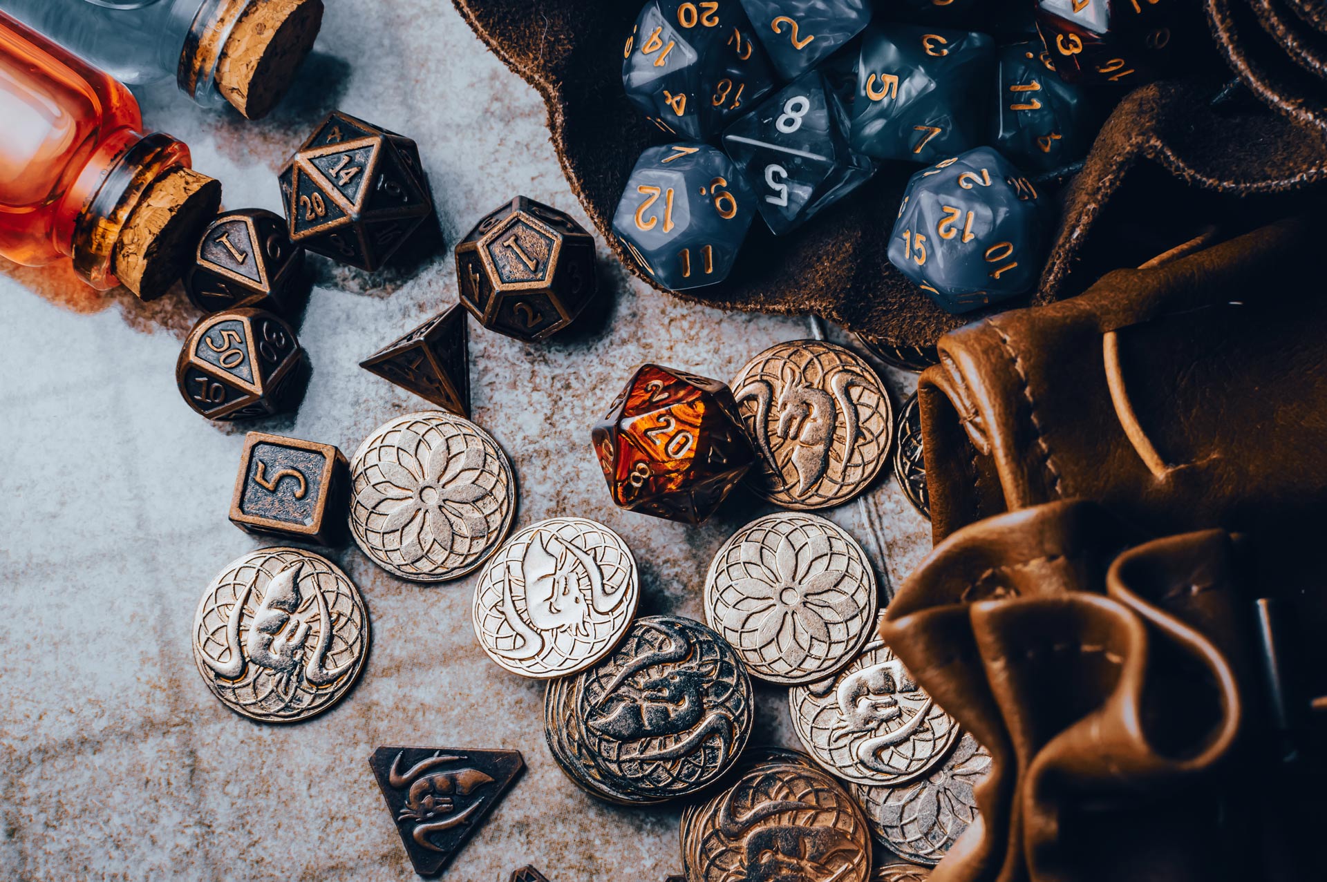 Overhead-view-of-a-ttrpg-gaming-equipment