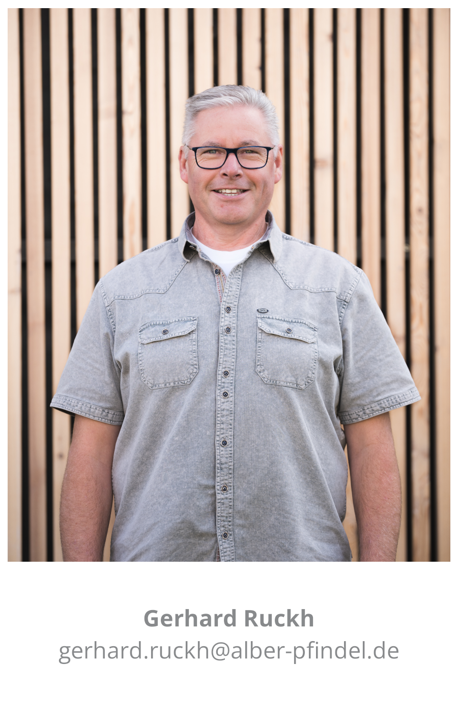 Portrait Mitarbeiter Gerhard Ruckh