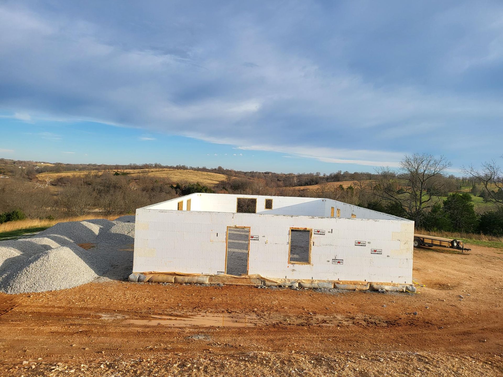 ICF homes that save money on electric bills | During icf installation of footers and walls on house in Branson MO