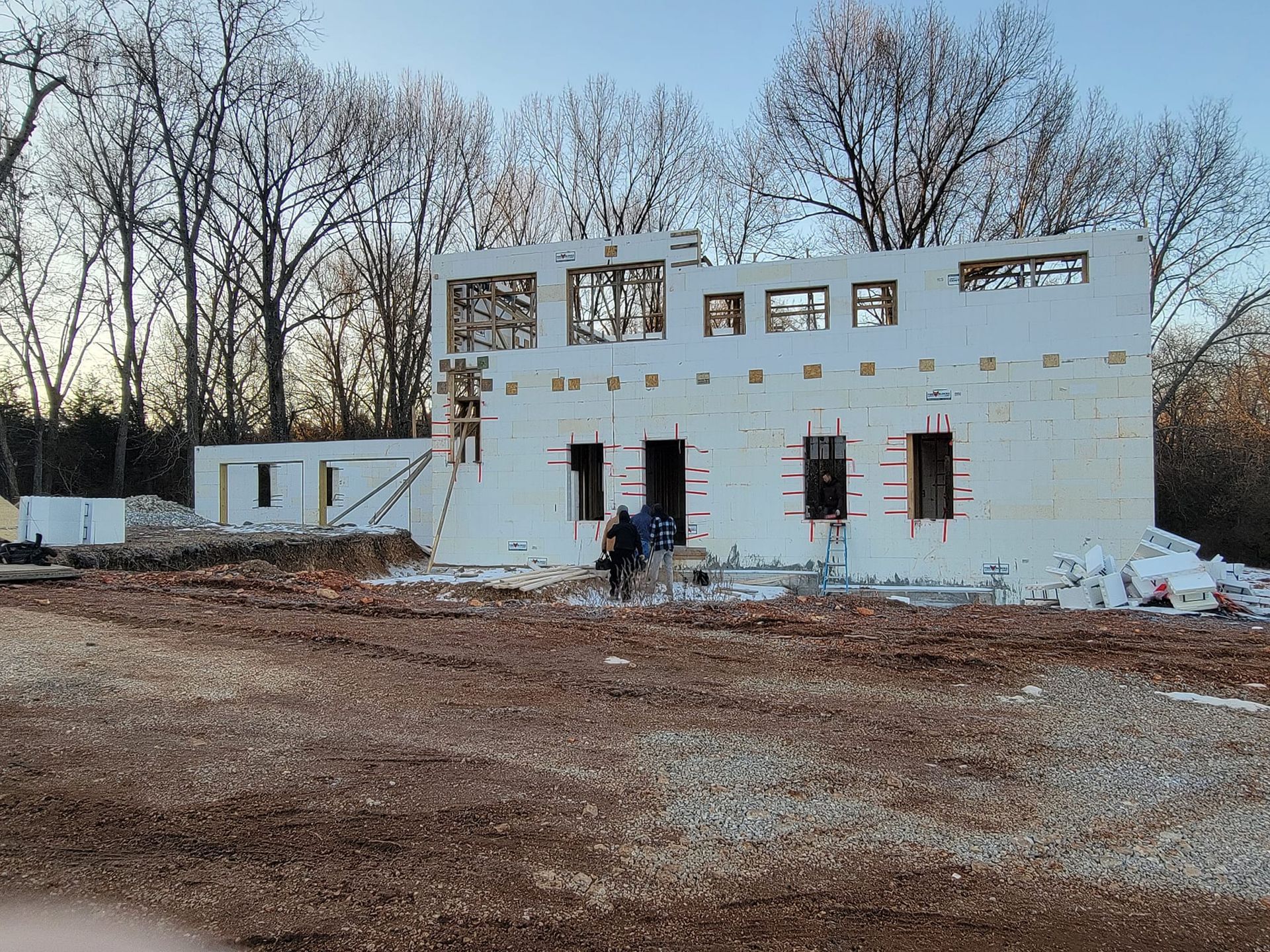 ICF homes that save money on electric bills | During icf installation of footers and walls on house in Republic MO