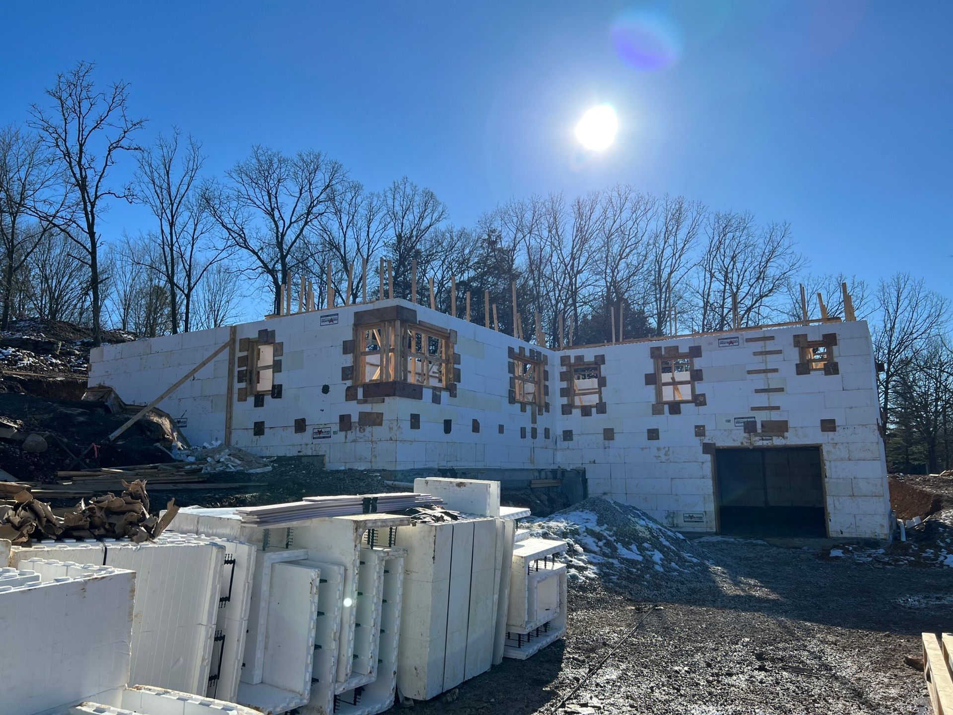 ICF footers and walls | Concrete eco friendly green homes | Branson, Kansas City MO
