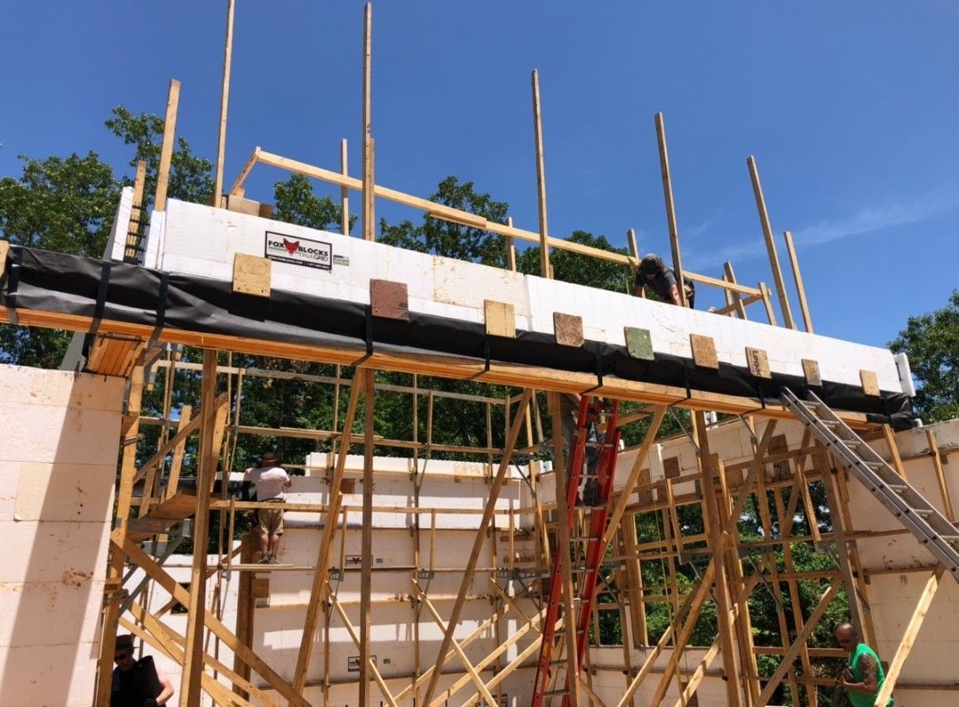 icf footers and walls during installation in nixa and springfield mo