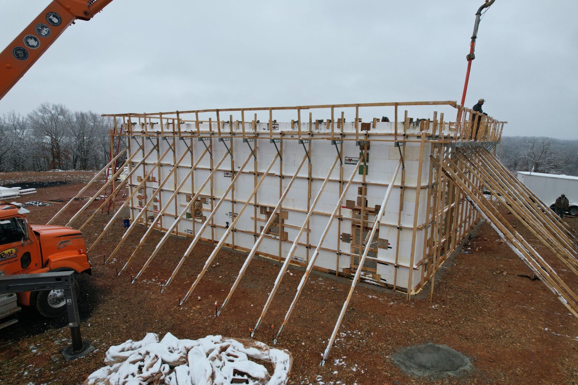 icf footers and walls during installation in nixa and springfield mo
