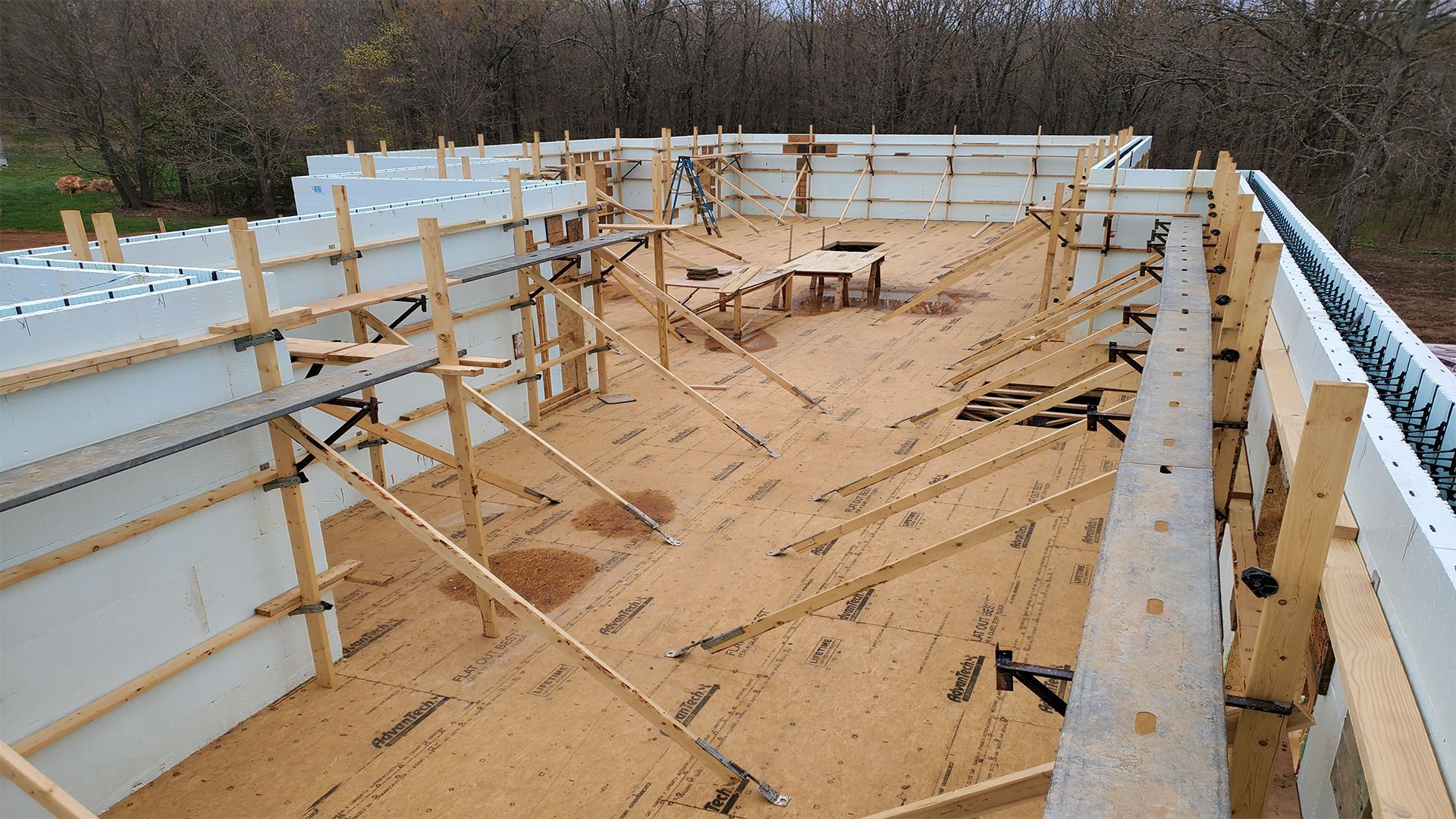 example of icf footers and walls | Installation in Nixa MO
