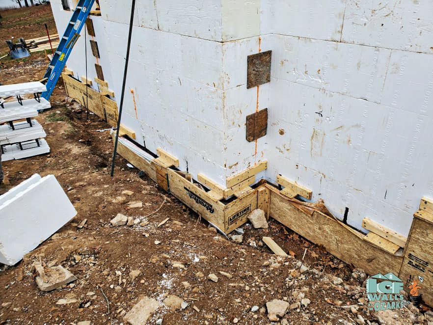 icf footers and walls in springfield and ozark mo