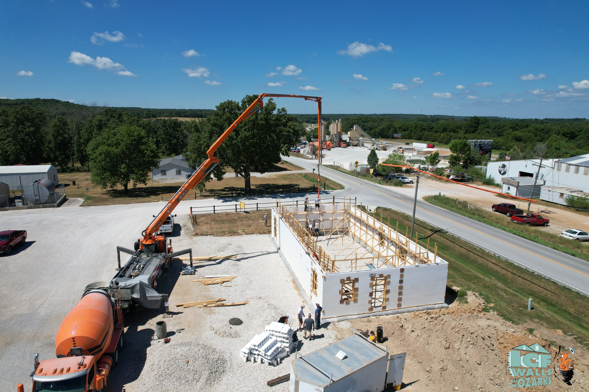 example of icf footers and walls | Installation in Nixa MO