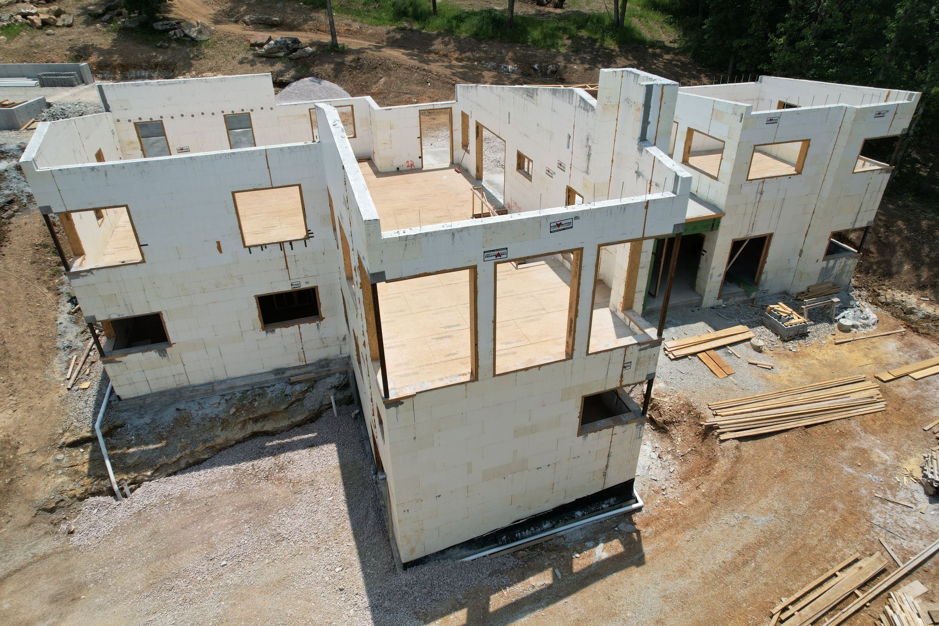 Home during construction - icf buildings with top contractor in Fayetteville AR