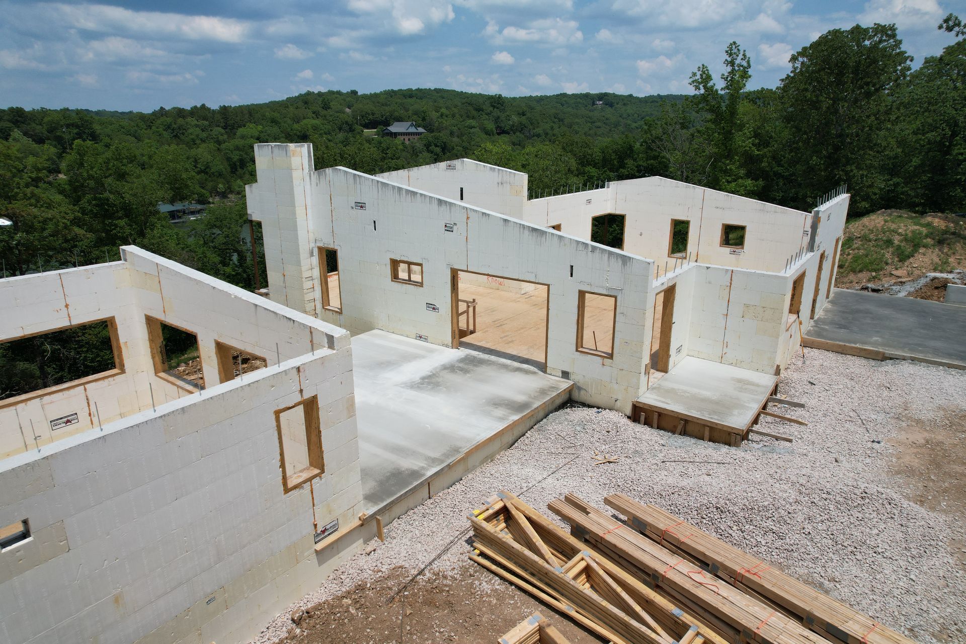 Home during construction - icf buildings with top contractor in Fayetteville AR