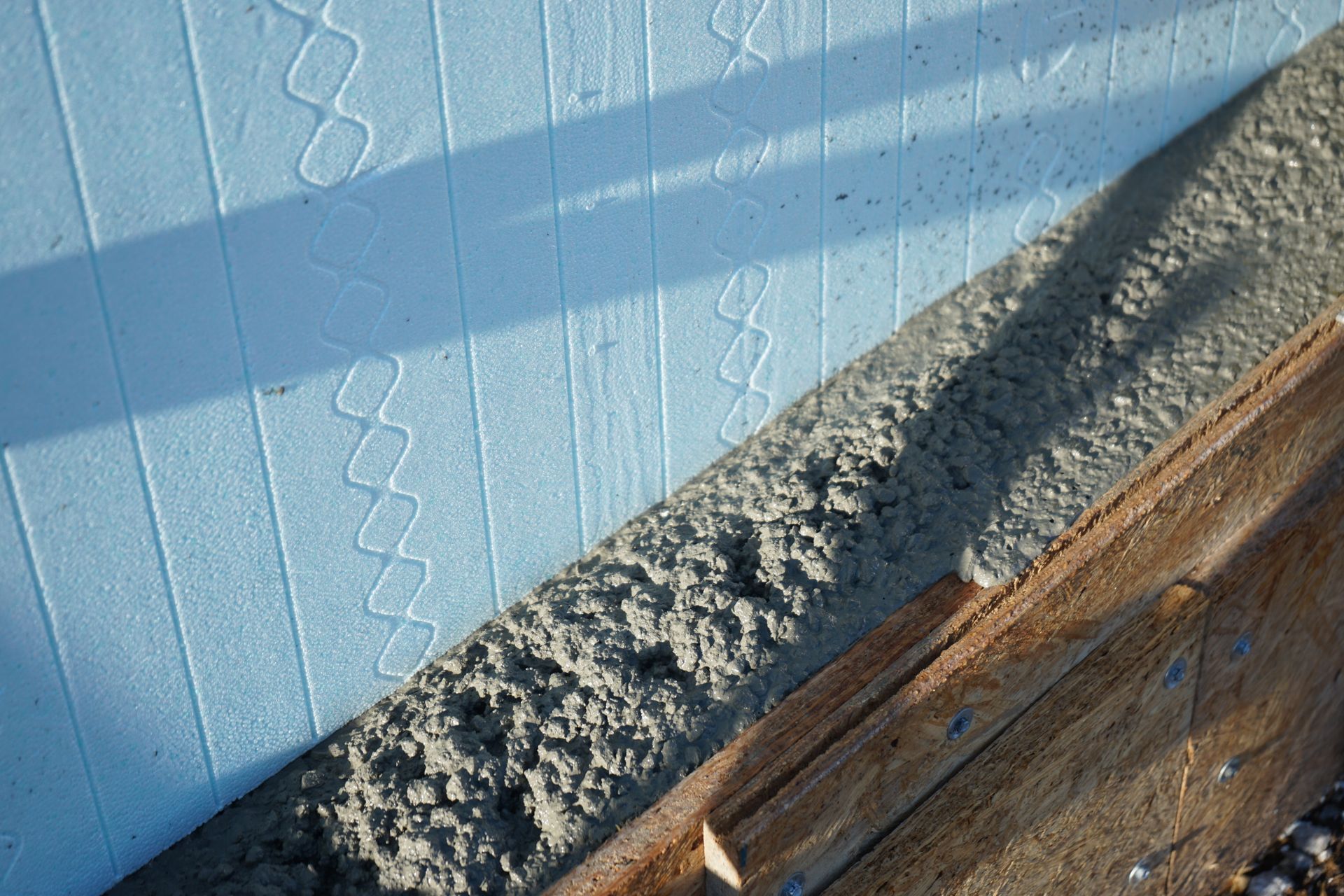 Concrete curing in an ICF home in Harrison, AR
