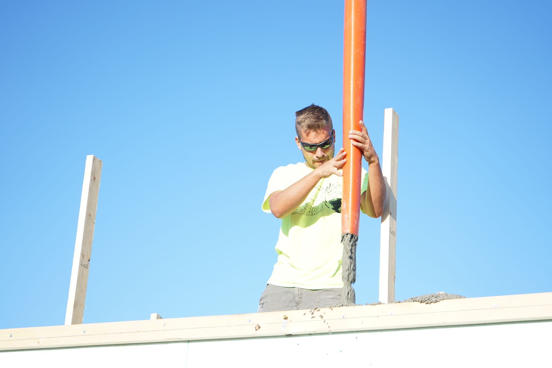 Pouring concrete in an ICF home in Jefferson City, MO