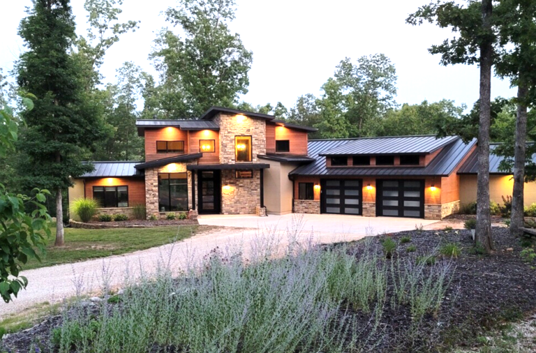 Modern Home with Lighting 
| Customize your ICF Home Design | Kansas City and Springfield MO