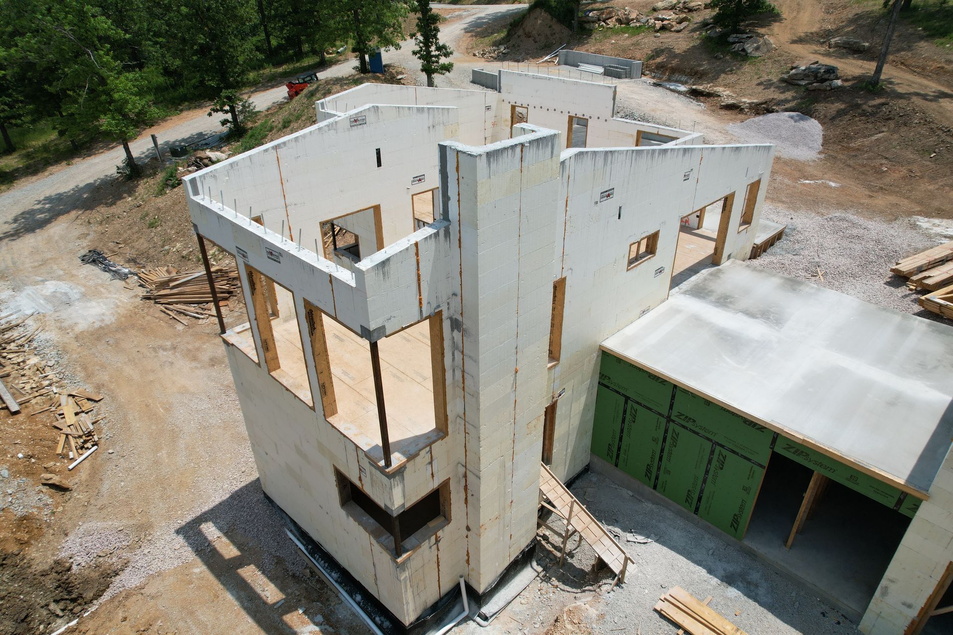 Multi-level custom ICF home with reinforced concrete walls | Northwest Arkansas