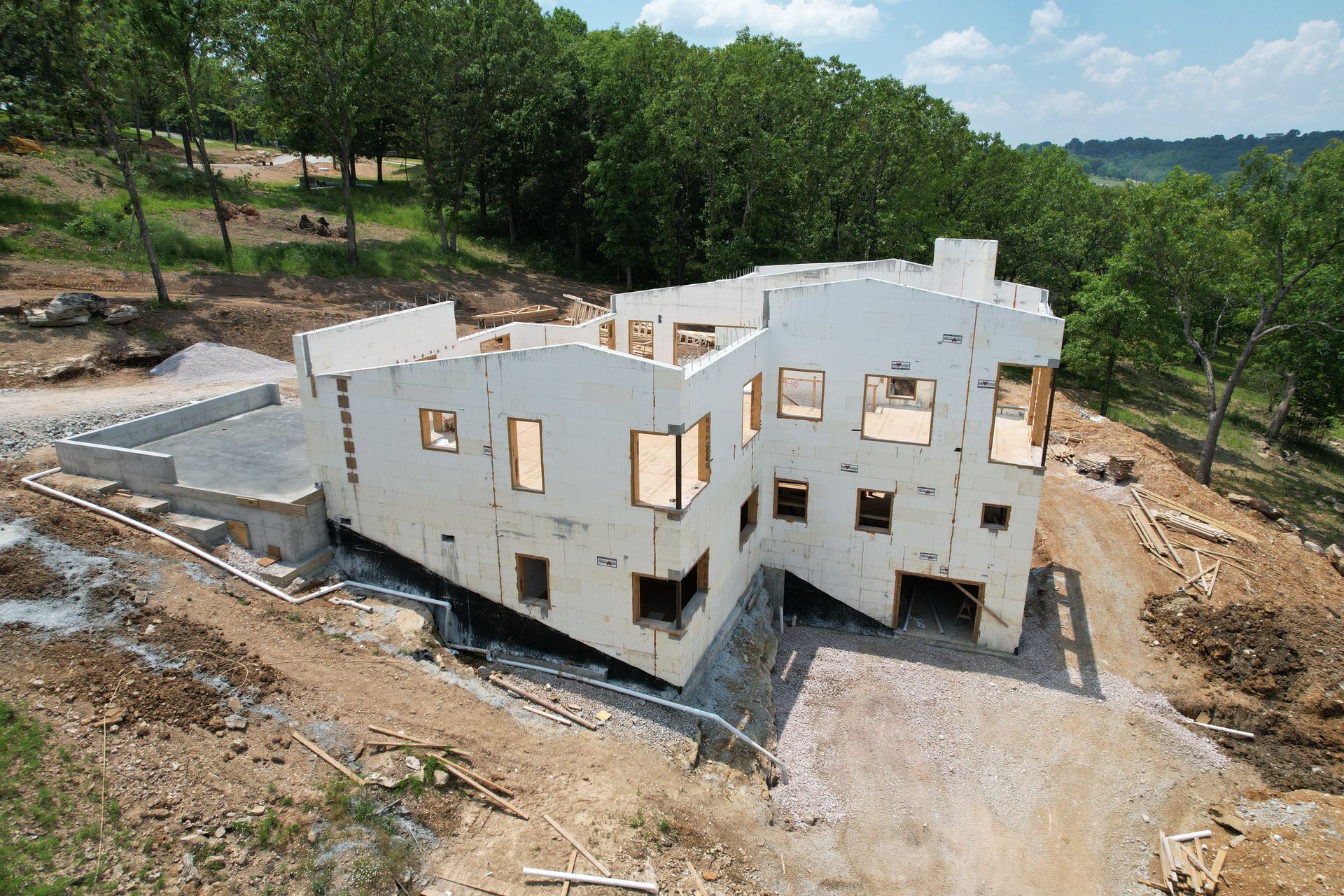 Insulated concrete form custom home in Ozark Mountains | Harrison, AR