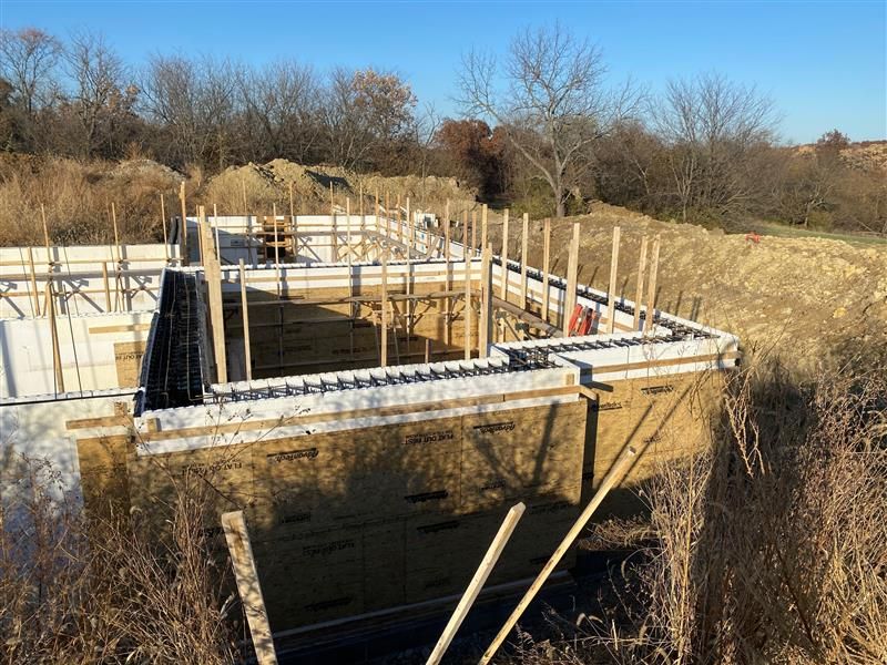 example of icf footers and walls | Installation in Nixa MO