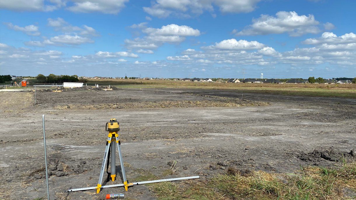 Surveying land
