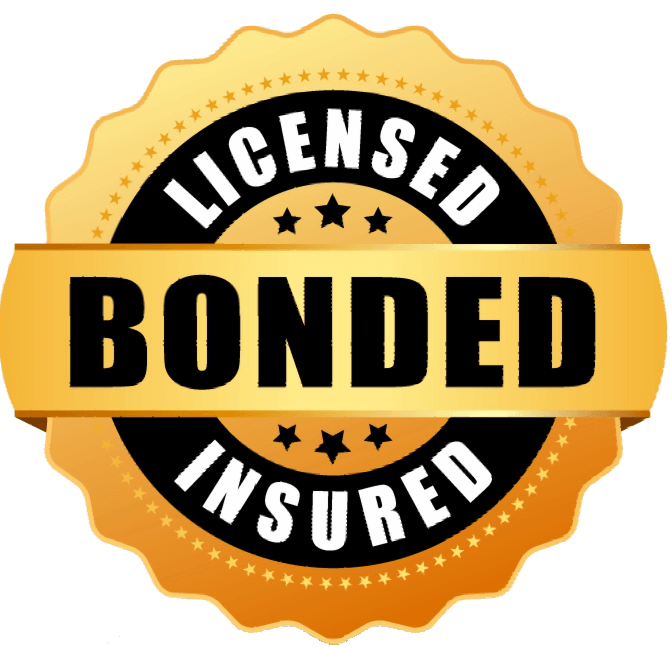 A seal that says licensed bonded insured on it