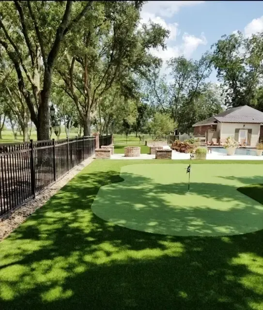 Beau Monde Putting Green Installation Robert's Cove LA