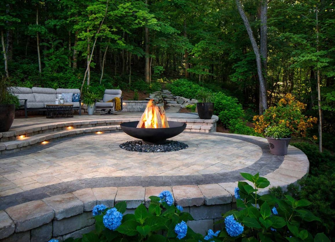 Belgard stone paver walkway suitable for South Louisiana landscapes.
