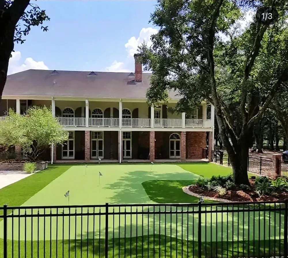 Beau Monde Putting Green Installation Robert's Cove LA