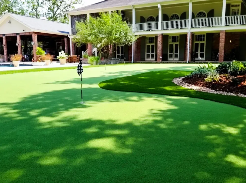 Beau Monde Putting Green Installation Robert's Cove LA