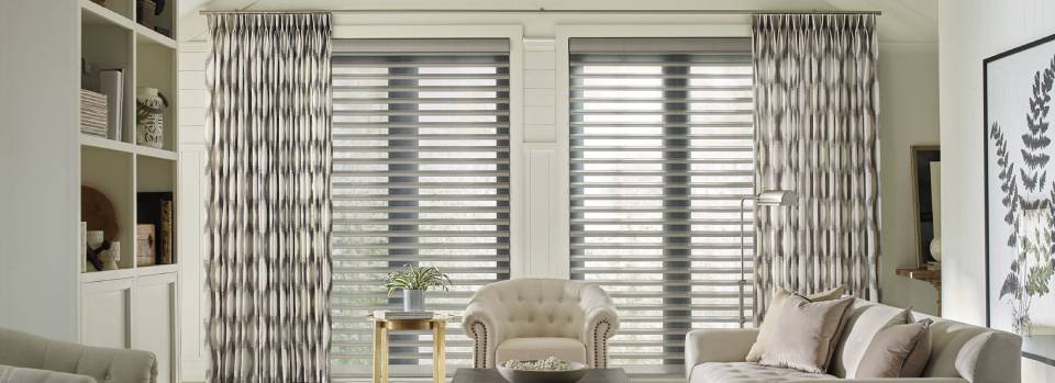 Hunter Douglas Design Studio™ Side Panels Drapery Curtains PowerView ® Automation — Elizabethtown, Kentucky (KY)