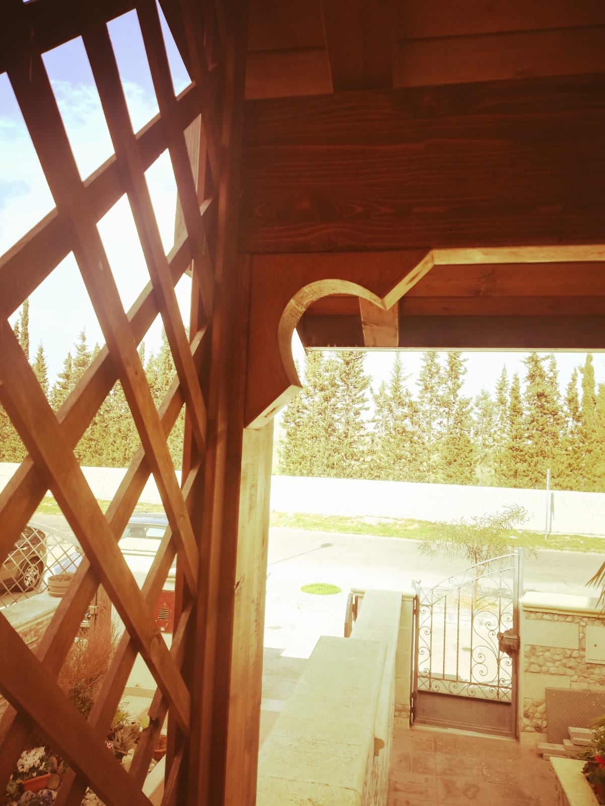 finiture di gazebo in legno