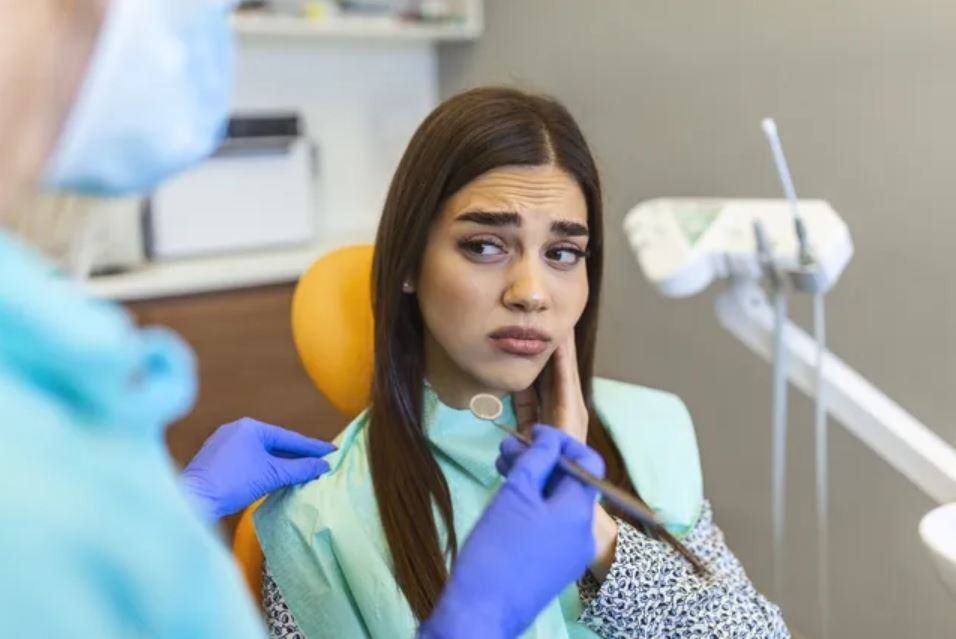 Chipped tooth patient
