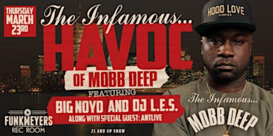 A poster for havoc featuring big hoyd and dj l.e.s.