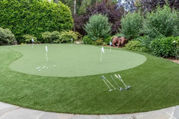 Artificial turf installation in Spring Grove PA creating low maintenance green lawns for residential outdoor spaces