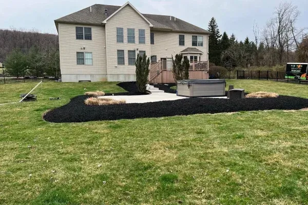 Custom backyard patio design in Spring Grove PA enhancing outdoor areas with functional and stylish hardscape features
