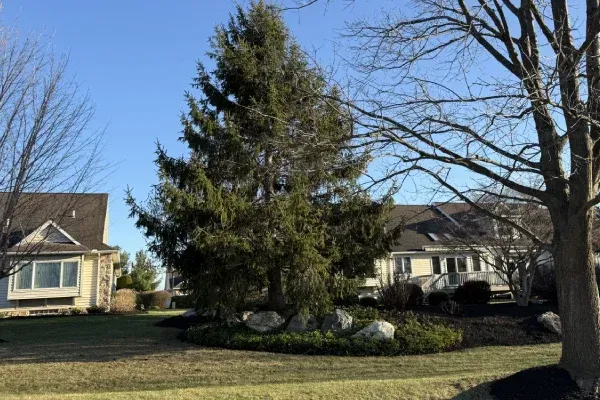 Decorative boulder installation in Spring Grove PA enhancing landscapes with natural stone focal points and accents