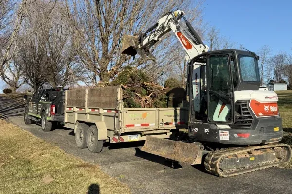 land preparation in Spring Grove PA removing vegetation and debris for landscaping and development projects