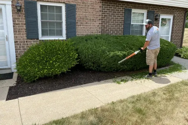 Landscape cleanup services in Spring Grove PA removing debris leaves and overgrowth to maintain beautiful outdoor spaces