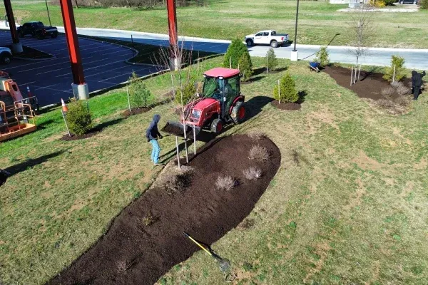 Residential landscape cleanup in Spring Grove PA refreshing gardens and yard areas with professional cleanup services