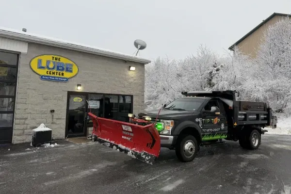 Parking lot snow removal in Spring Grove PA ensuring safe and accessible commercial areas during winter storms