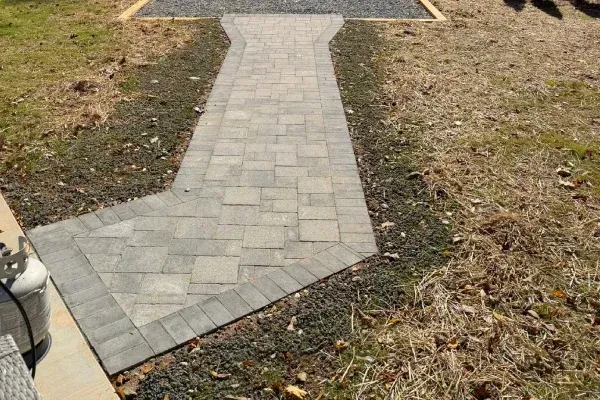 Paver walkway construction in Spring Grove PA enhancing outdoor spaces with durable and stylish walking paths
