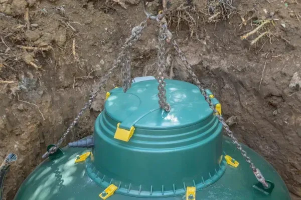 Underground propane tank installation in Spring Grove PA providing discreet and safe fuel storage solutions for properties