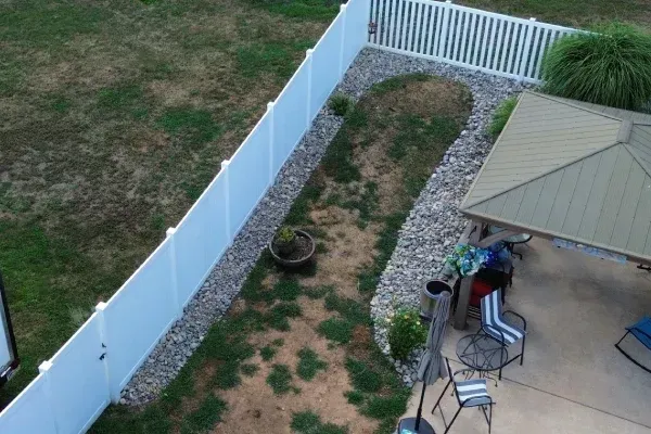 River rock and mulch replacement in Spring Grove PA refreshing landscape beds with clean durable ground cover