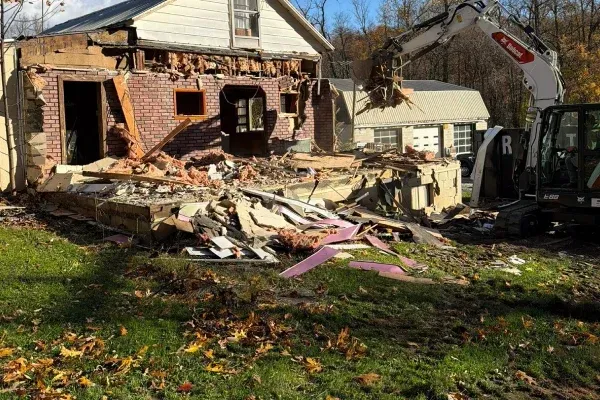 Site clearing and preparation in Spring Grove PA creating clean build ready land for construction and outdoor improvements
