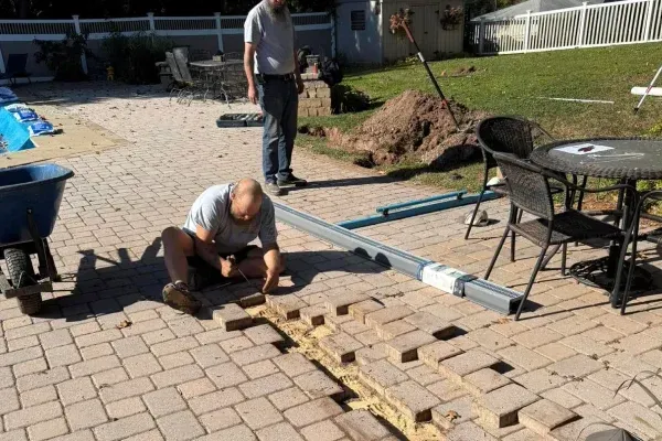Stone patio installation in Spring Grove PA improving outdoor living areas with natural and durable materials