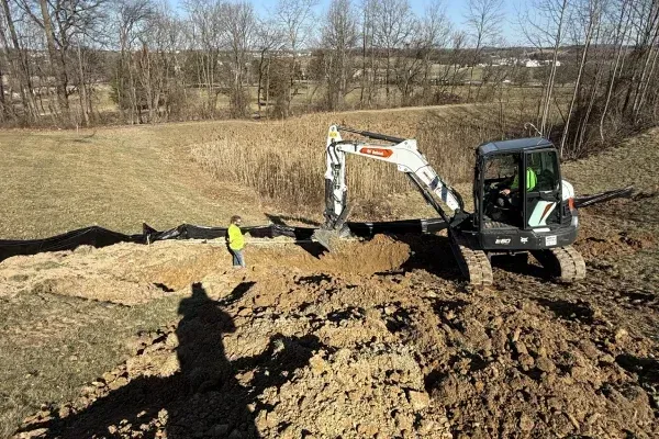 Yard leveling and grading in Spring Grove PA creating smooth outdoor surfaces and improving drainage performance