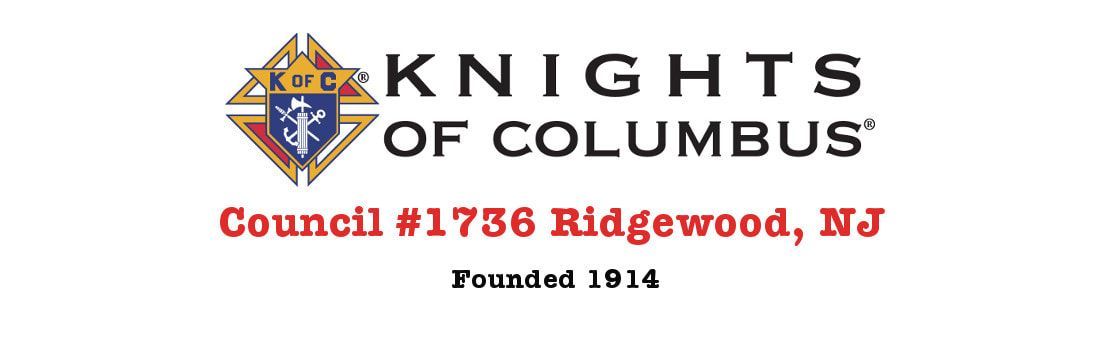 A logo for knights of columbus council # 1736 ridgewood nj