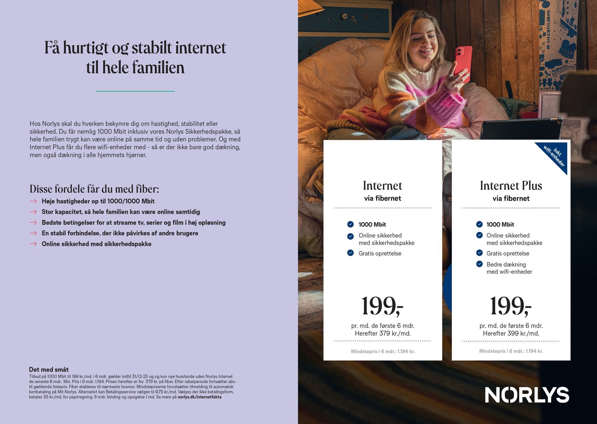 Digital salgsbrochure for tv- og internetpakker